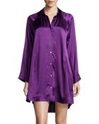 Donna Karan New York Satin Glamour Sleep Shirt - Lyst