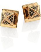 Eddie Borgo PavÉ Crystal Pyramid Double-Sided Stud Earrings - Lyst