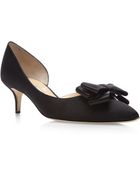Oscar de la Renta Marla Bow-Detail Satin Pumps - Lyst