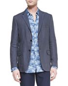 Vince Linen Two-Button Blazer - Lyst