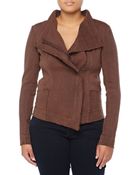 Donna Karan New York Asymmetric Zip-Front Jacket - Lyst