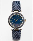 Oasis Watch With Croc Effect Strap - Lyst