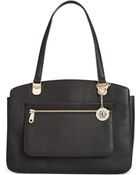 DKNY Mercer Leather Triple Compartment Tote - Lyst
