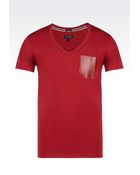Armani Jeans Cotton Jersey T-Shirt With Pocket - Lyst