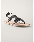 Y-3 Leather Sandal - Lyst