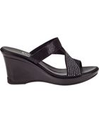 Onex For Jildor Savannah Wedge Sandal Black Snake - Lyst