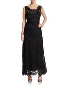 Dolce & Gabbana Sleeveless Lace Overlay Illusion Dress - Lyst
