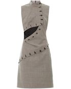 McQ by Alexander McQueen Houndstooth Sleeveless Dress - Lyst