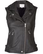Iro Leather Moto Vest - Lyst