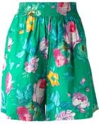 Kenzo Vintage Floral Print Shorts - Lyst