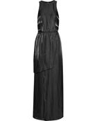 Tibi Flume Open-Back Satin Maxi Dress - Lyst