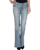 7 For All Mankind Denim Trousers - Lyst