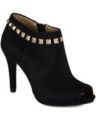 Bandolino Evangeline Peep Toe Booties - Lyst