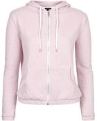 Topshop Long Sleeve Neppy Hoodie - Lyst