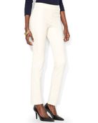 Ralph Lauren Lauren Stretch Cotton Skinny Pants - Lyst