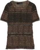 Isabel Marant Daka Smocked Silk-Chiffon Top - Lyst