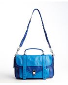 Proenza Schouler Royal And Ocean Blue Leather Medium 'Ps 1' Convertible Shoulder Bag - Lyst