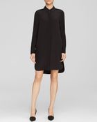 Vince Shirt Dress Silk - Lyst