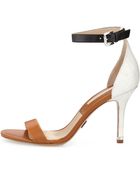 Michael Kors Natasia Three-Tone Naked Sandal - Lyst