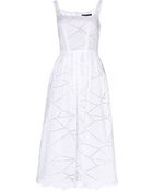 Christopher Kane Broderie Anglaise Cotton Dress - Lyst