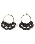 Lanvin Grosgrain Hoop Earrings - Lyst