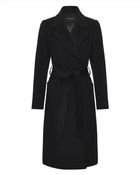 Jaeger Wool ¾ Length Wrap Coat - Lyst