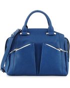 Romy Gold Dome-Zip Shopper Bag - Lyst