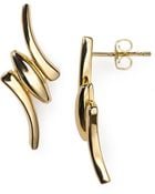 Rachel Zoe Metal Pod Crossover Earrings - Lyst