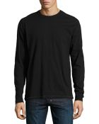 AG Adriano Goldschmied Long-Sleeve Pickstitched Jersey Tee - Lyst