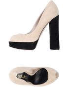 Sebastian Courts With Open Toe - Lyst