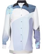 3.1 Phillip Lim Floral Silk Blouse - Lyst