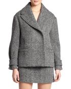 Burberry Brit Wool Herringbone Jacket - Lyst