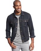 American Rag Indigo Denim Jacket - Lyst