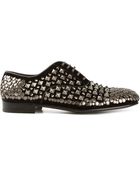 Dolce & Gabbana Studded Oxford Shoes - Lyst