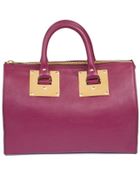 Sophie Hulme Mini Zip Top Bowling Bag - Lyst