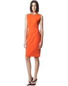 Narciso Rodriguez Fitted Dress With Contoured Sides - Lyst