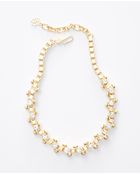 Ann Taylor Modern Pearlized Boxchain Necklace - Lyst