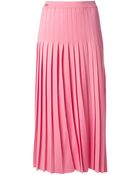 Vionnet Pleated Knit Skirt - Lyst