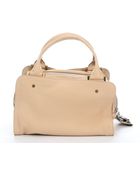 Chloé Beige And Black Leather Large 'Dalston' Convertible Shoulder Bag - Lyst