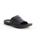 Kenneth Cole Reaction Black Faux Leather Sandals - Lyst