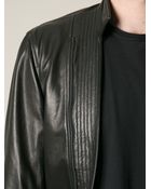 Ann Demeulemeester Leather Zip Jacket - Lyst