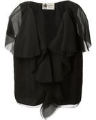 Lanvin Draped Top - Lyst