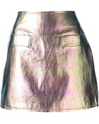 Marc By Marc Jacobs Metallic Mini Skirt - Lyst
