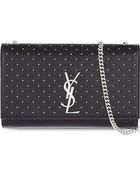 Saint Laurent Monogram Medium Clutch Chain Mini Studs - Lyst