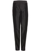 Bottega Veneta Cotton And Silk-Blend Trousers - Lyst