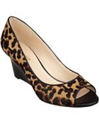 Nine West Relaxxin Peep Toe Wedges - Lyst