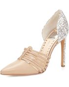 Dolce Vita Kisa Strappy Lizard-Embossed Pump - Lyst