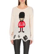 Wildfox Soldier Boy Knitted Jumper - Lyst