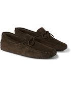 Tod's Gommino Suede Driving Shoes - Lyst