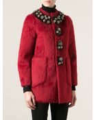 DSquared2 Embellished Coat - Lyst